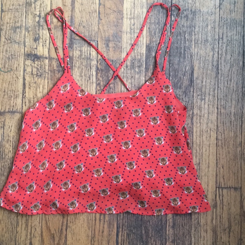 Luca Couture Strappy Cropped Tank